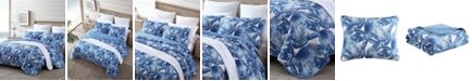 Tommy Bahama Home Tommy Bahama Royal Palm Blue Reversible 2-Piece Twin Quilt Set